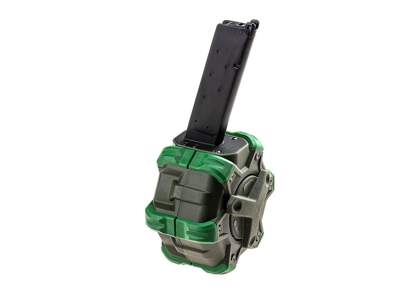 WE Drum Mag M1911 GBB 350rds Green