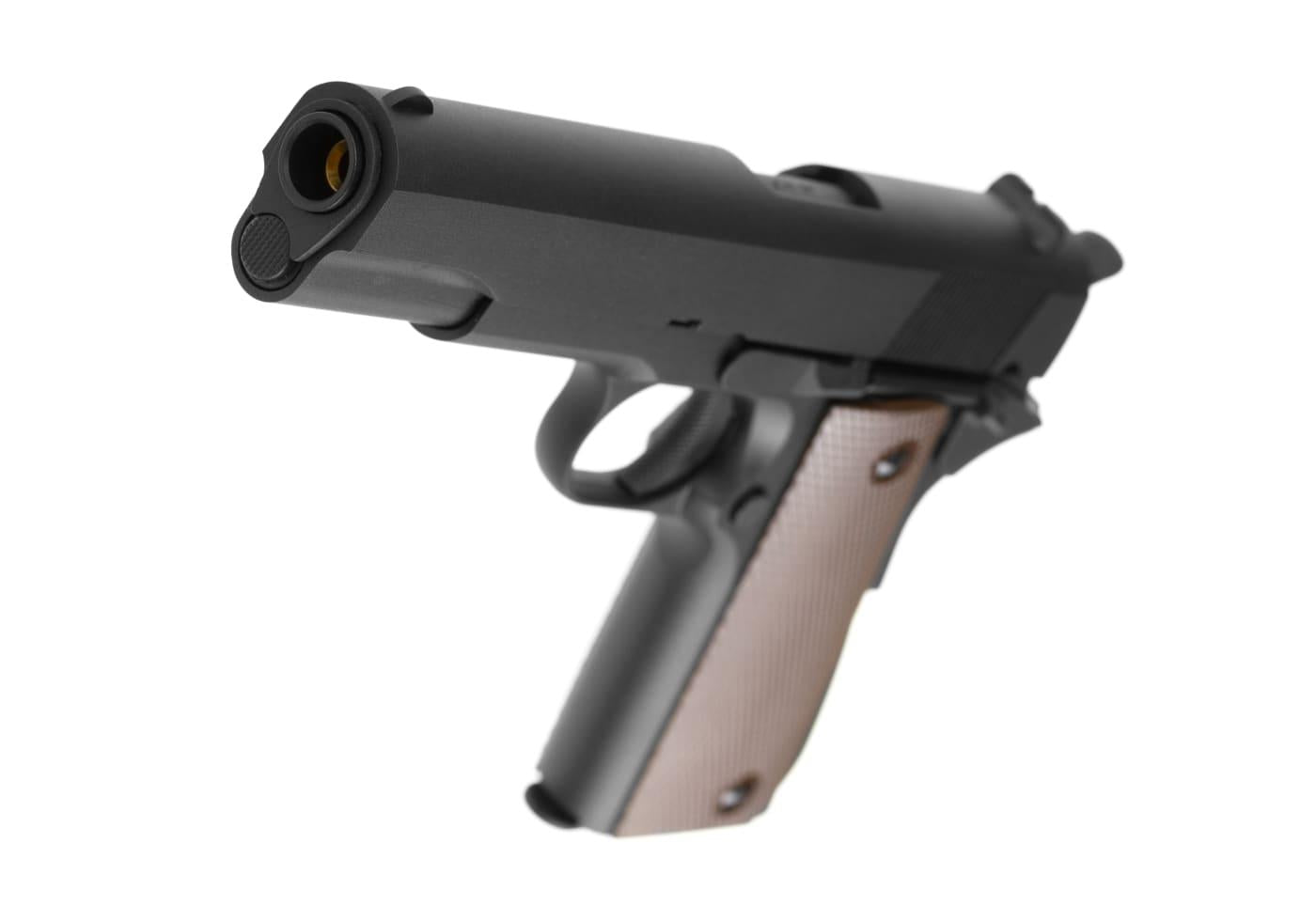 KJW M1911 Full Metal GBB Pistol Black
