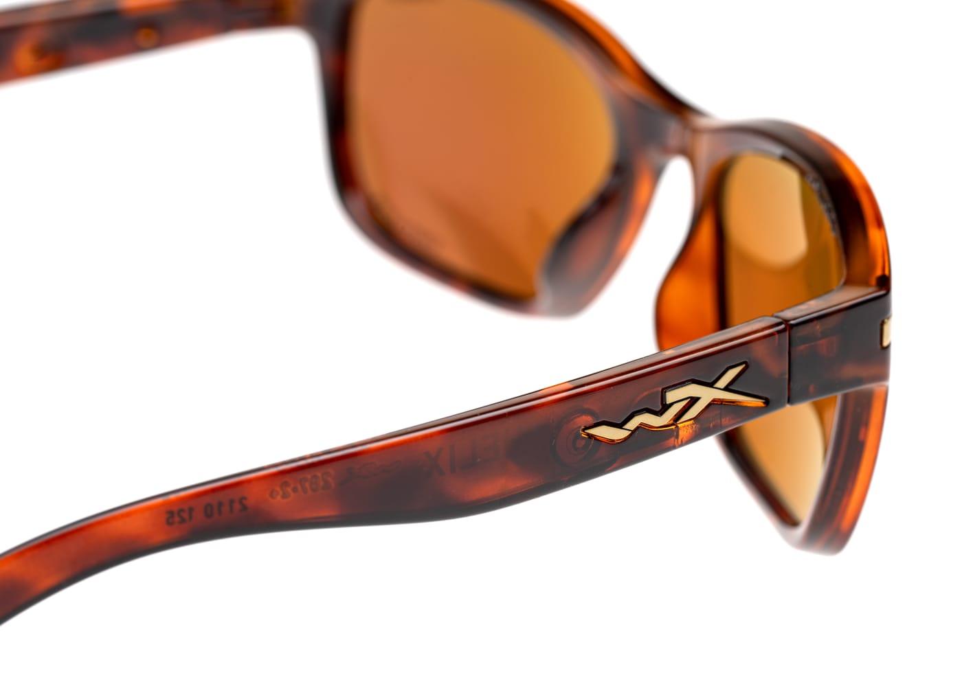 Wiley X WX Helix Captivate Polarized Green Mirror Brown