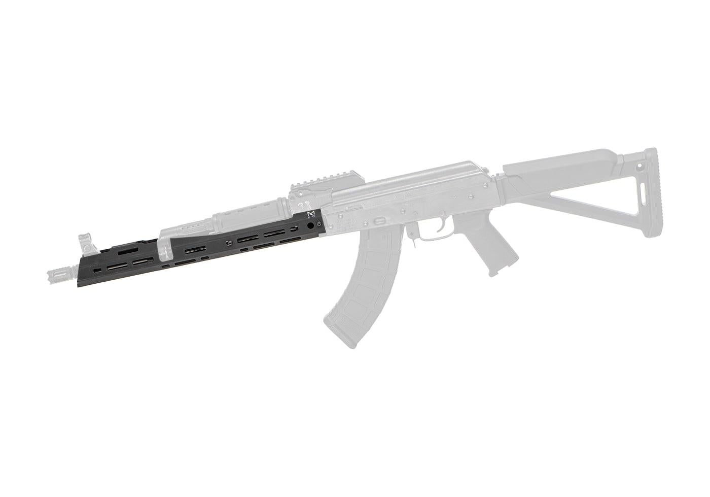 Clawgear AK47 Long Slick Handguard M-LOK Black