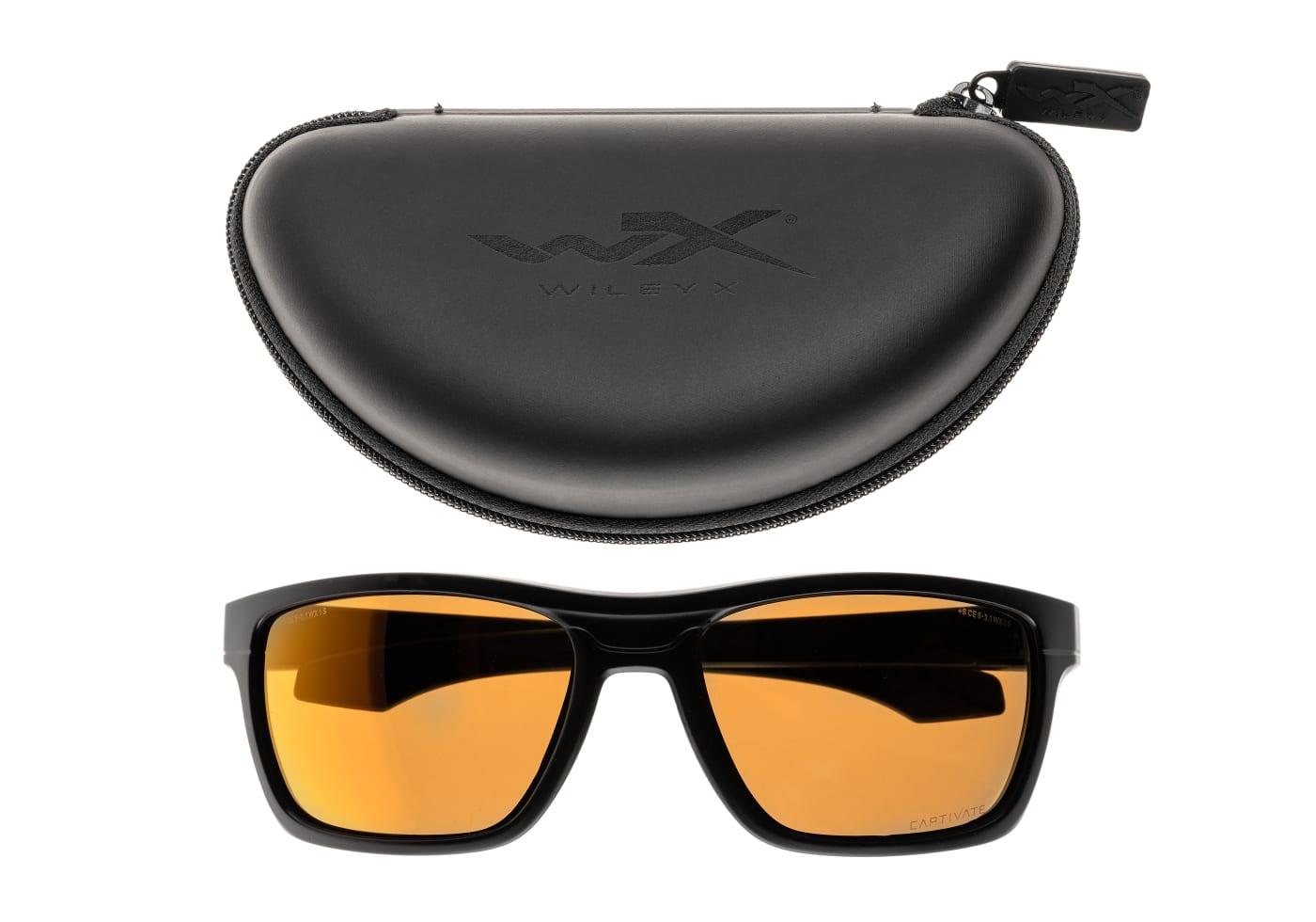 Wiley X WX Kingpin Captivate Polarized Bronze Mirror Black