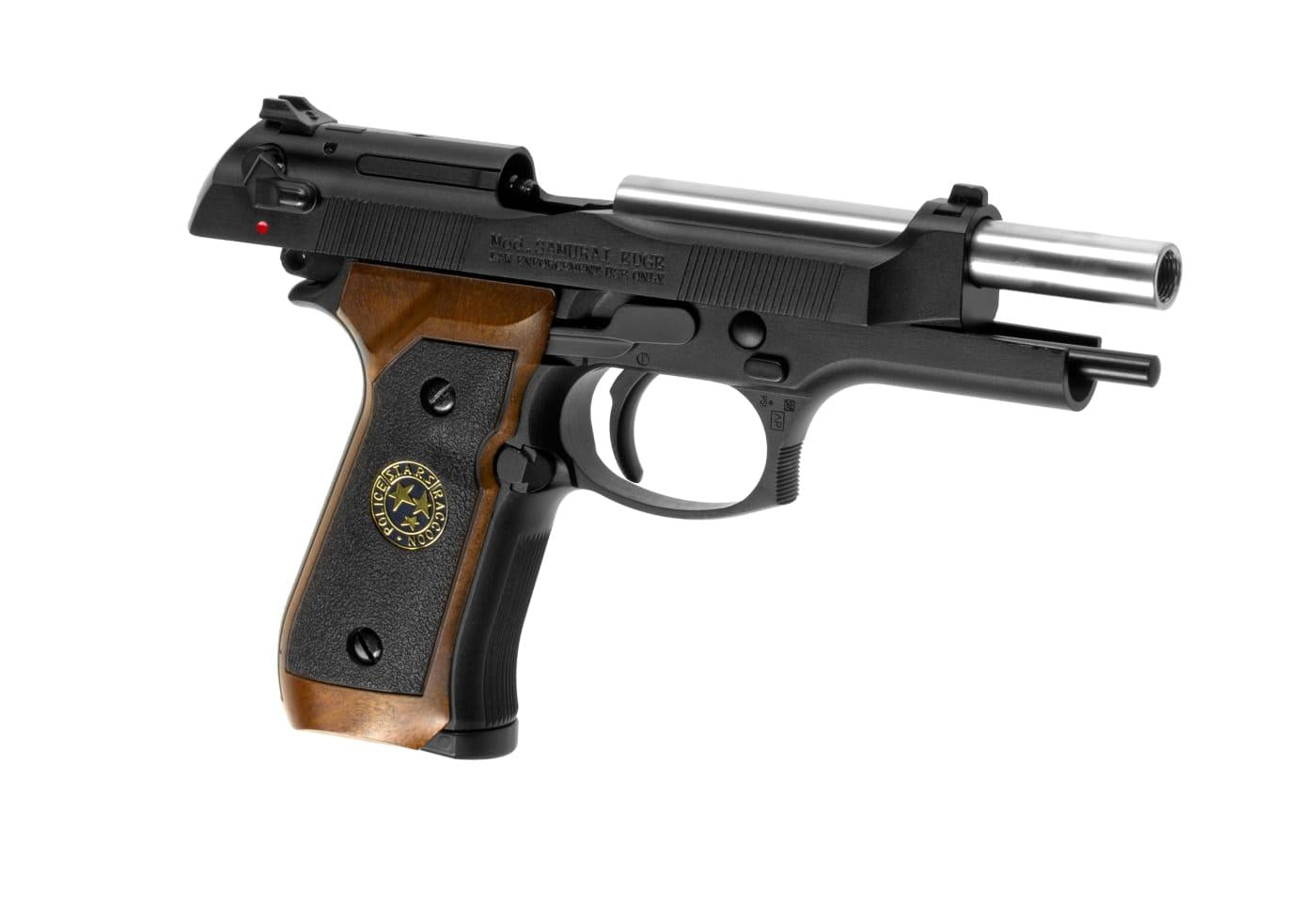 WE M92 Samurai Edge Biohazard Full Metal GBB Black