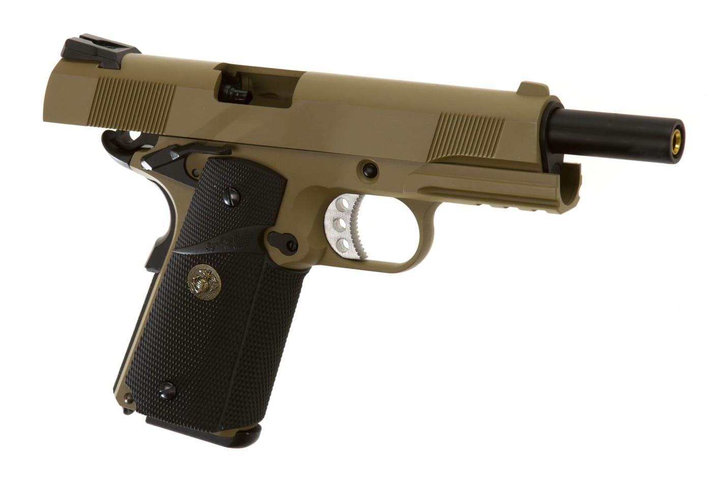 WE M1911 MEU Tactical Full Metal GBB Desert