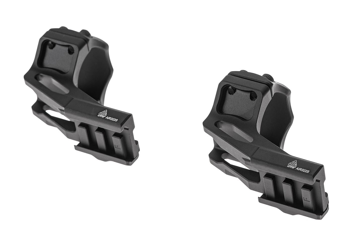 Leapers ACCU-SYNC 30mm High Profile 37mm Offset Picatinny Rings Black