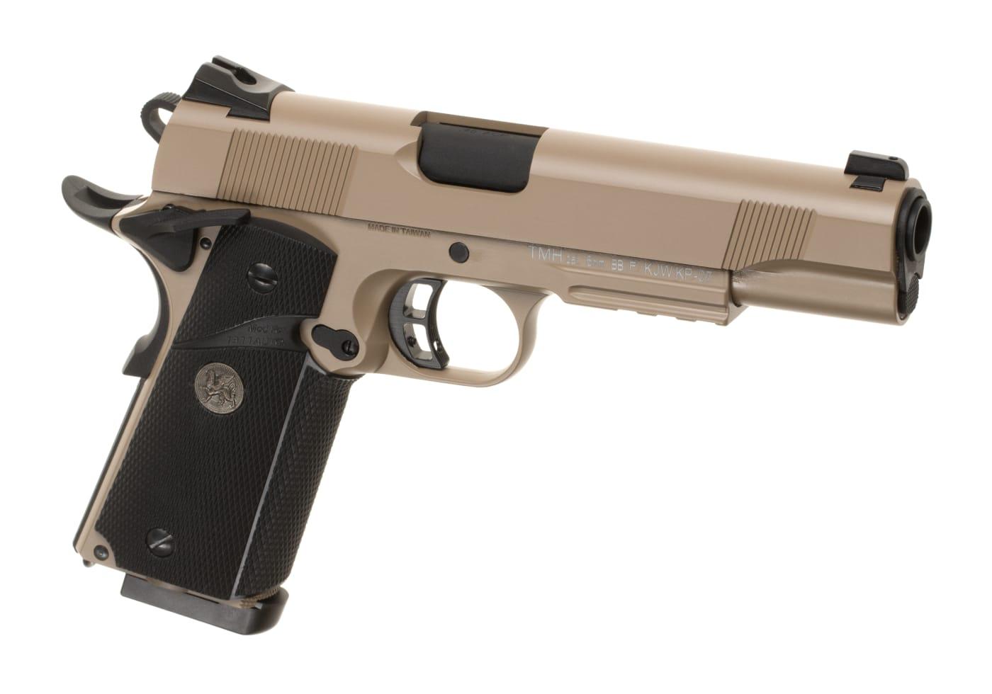 KJW M1911 MEU Full Metal GBB Pistol Tan