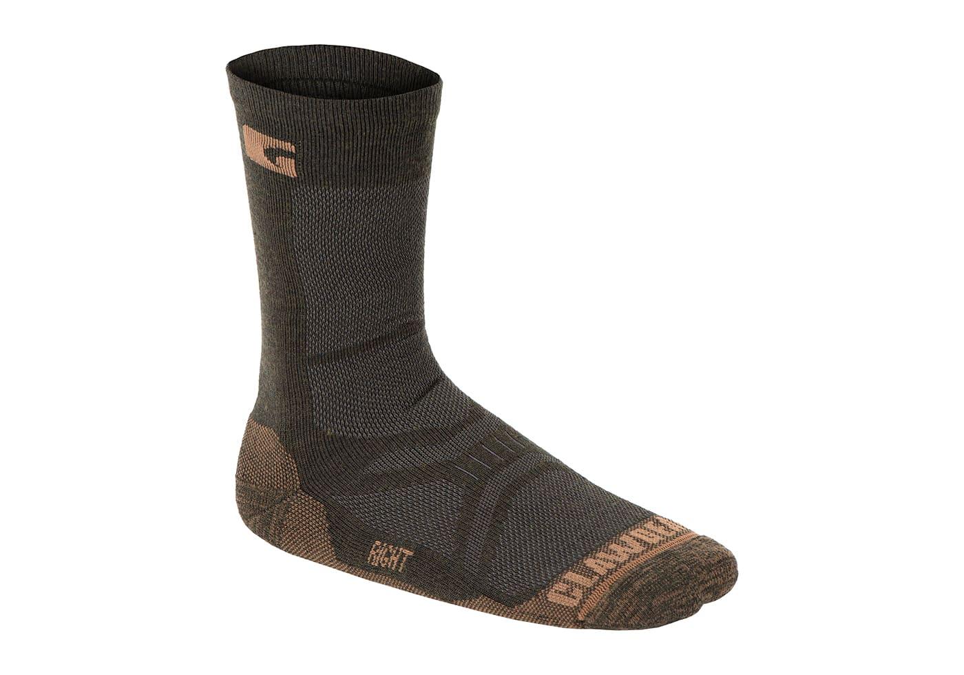 Clawgear Merino Crew Socks Green
