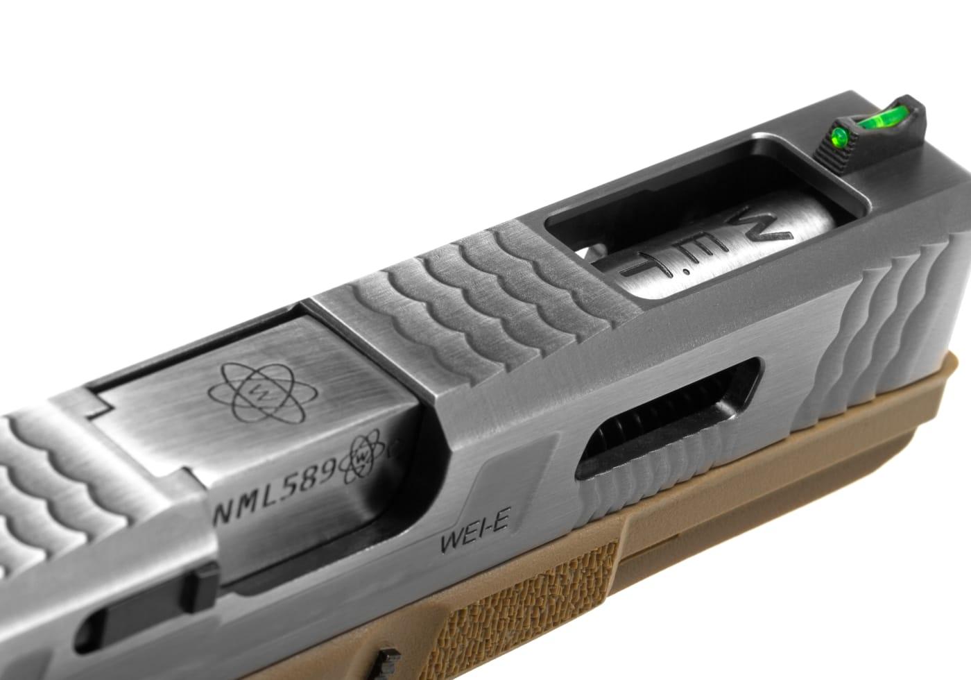 WE G-Force 18C SV Silver Barrel Metal Version GBB Desert