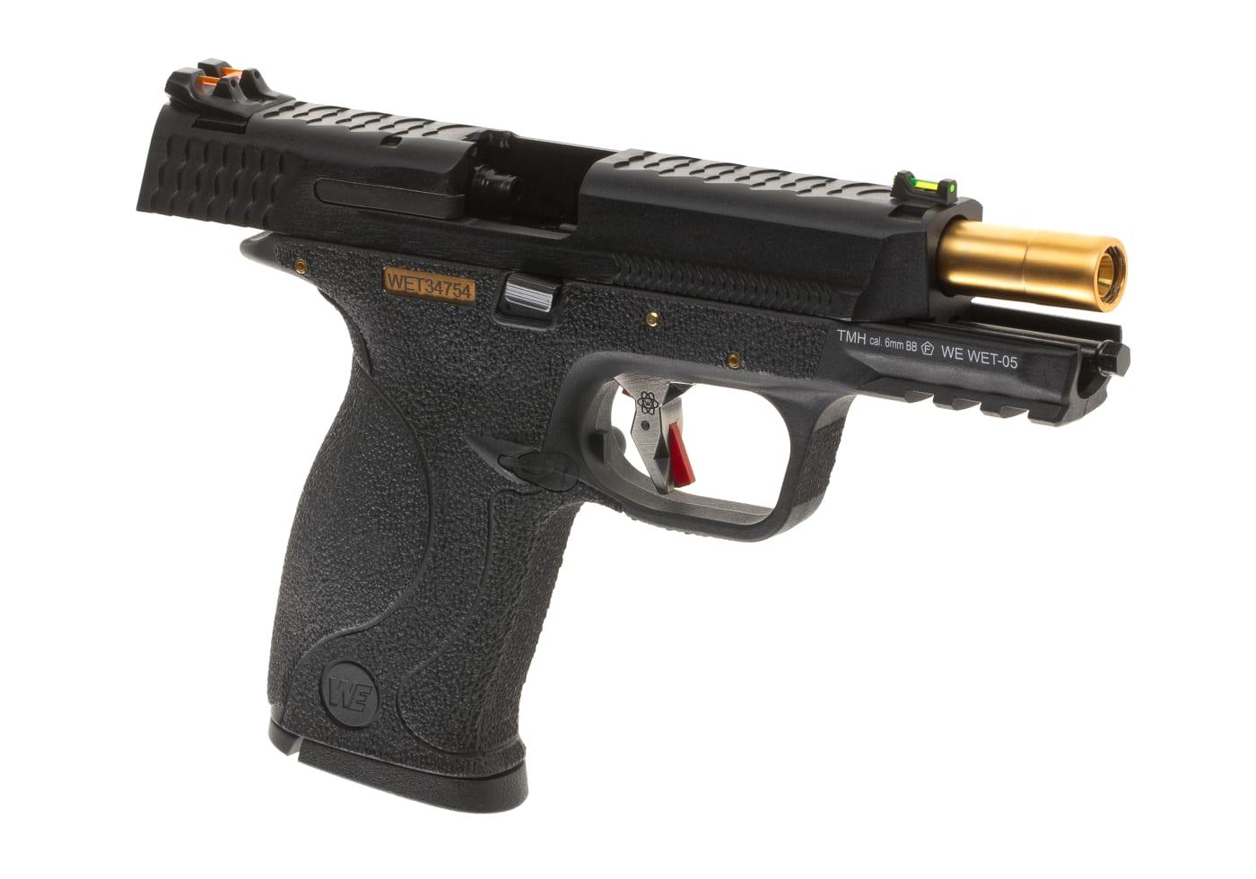 WE WET-05 BK Gold Barrel Metal Version GBB Black