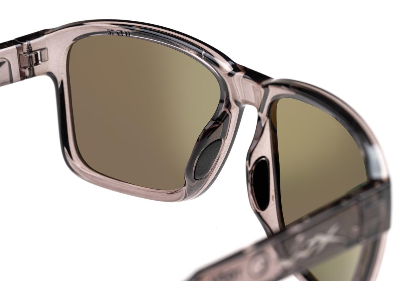 Wiley X WX Trek Captivate Polarized Blue Mirror Grey