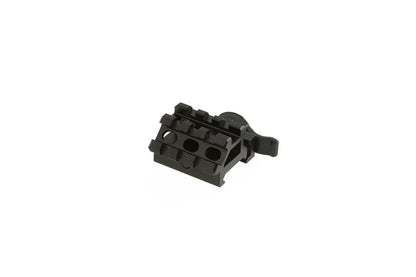 Leapers QD Angle Mount Double Rail 3-Slot Black