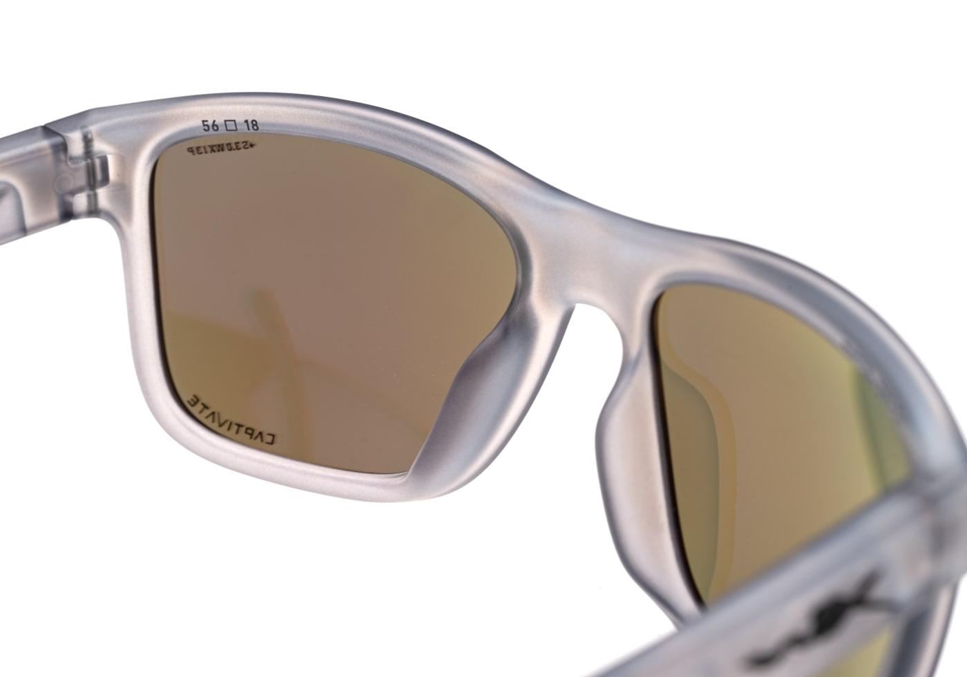 Wiley X WX Ovation Captivate Polarized Blue Mirror Transparent