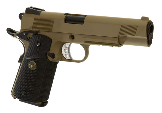 WE M1911 MEU Tactical Full Metal GBB Desert