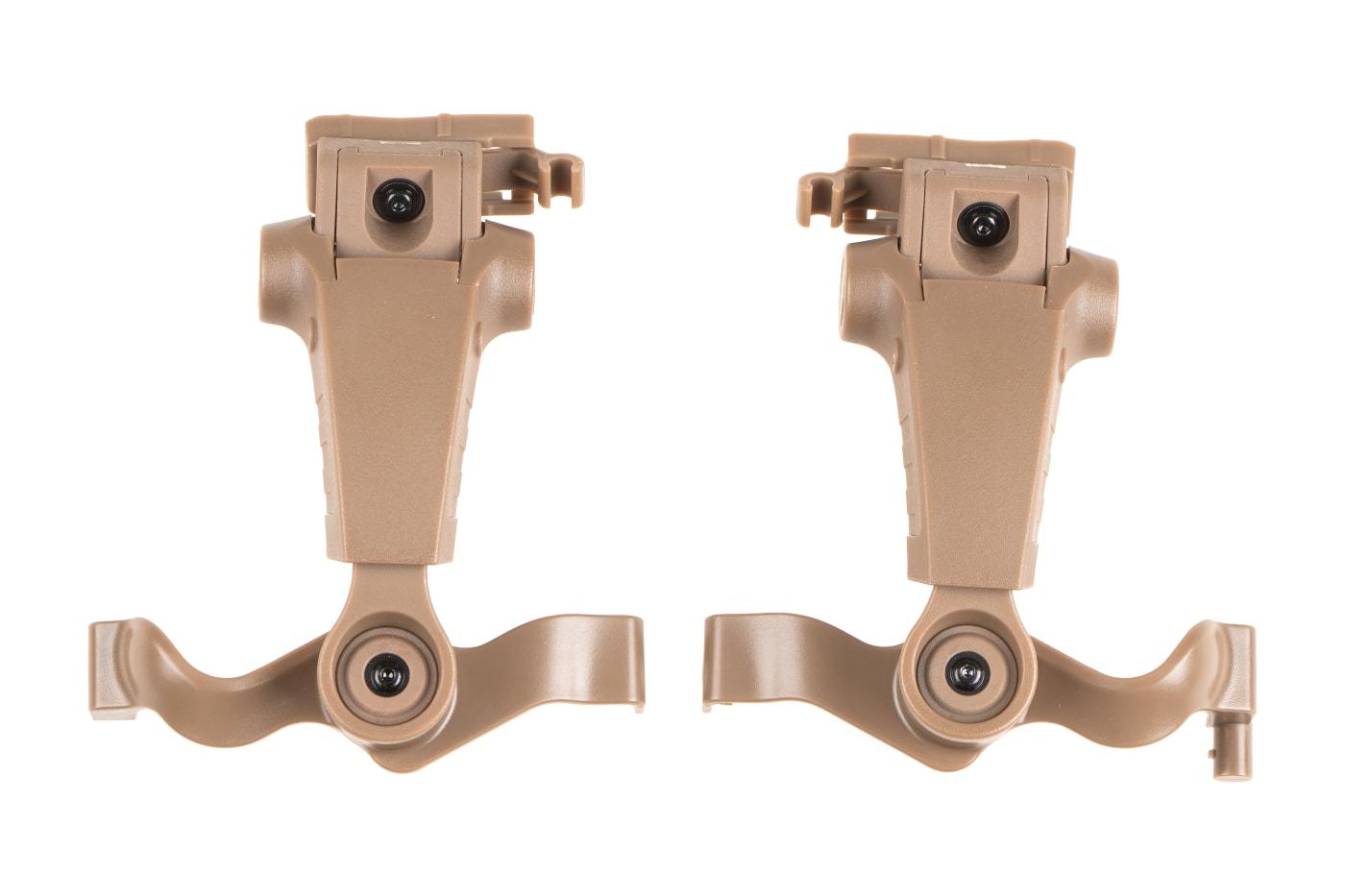 Earmor M32X Plus Hearing Protection Set for ARC Helmet Rails Coyote