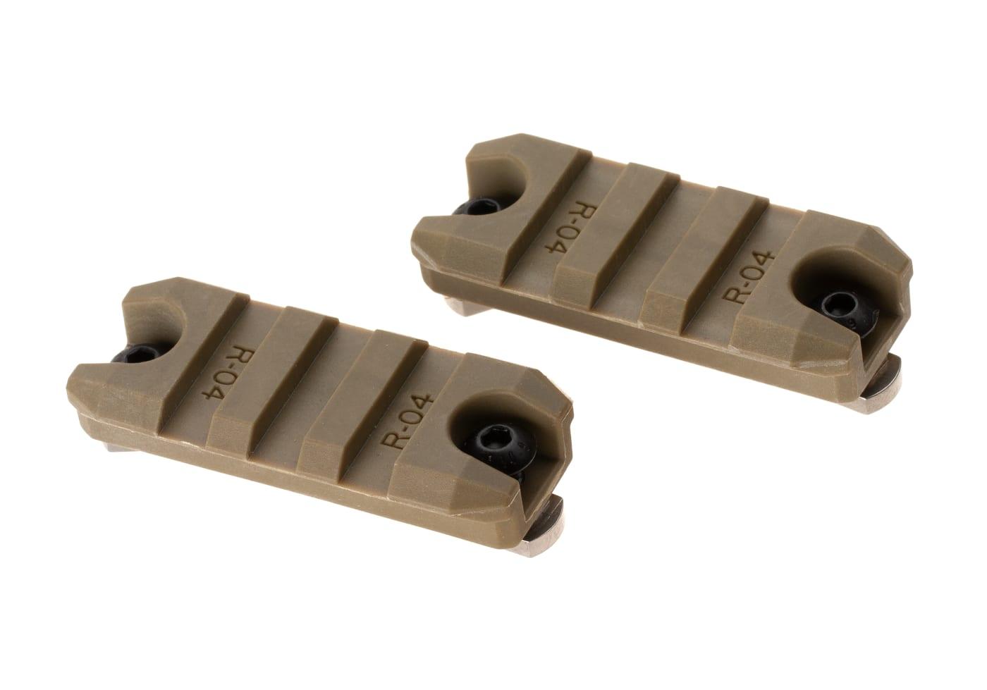 Ares 2 Inch M-LOK Plastic Rail 2-Pack Dark Earth