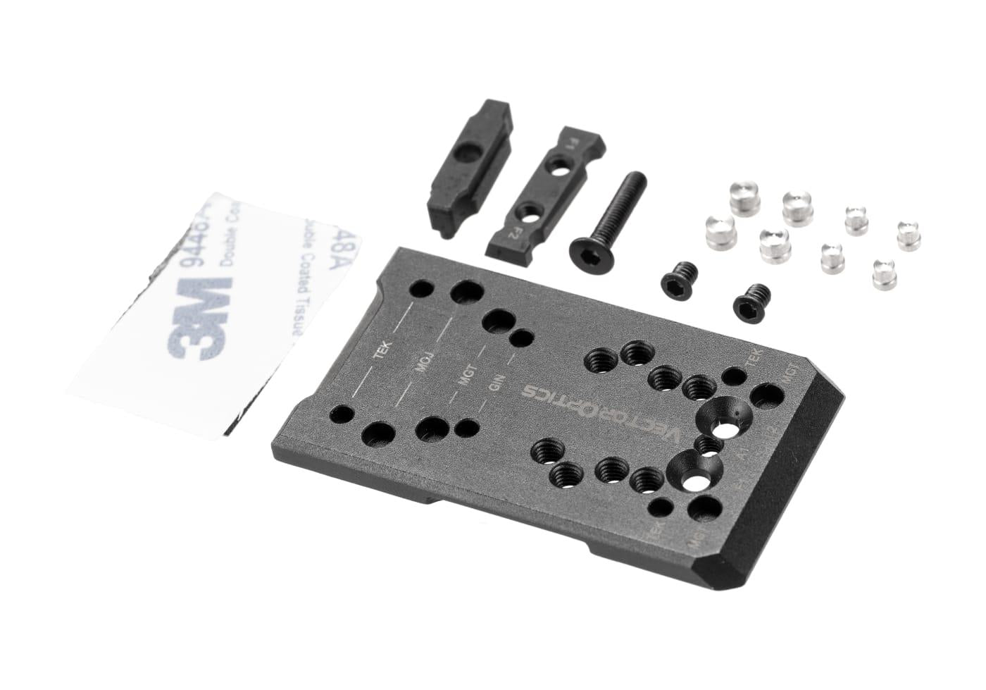 Vector Optics Glock Adapter 4-in-1 MOJ / GIN / RTS / TEK / Docter / MGT / RMS