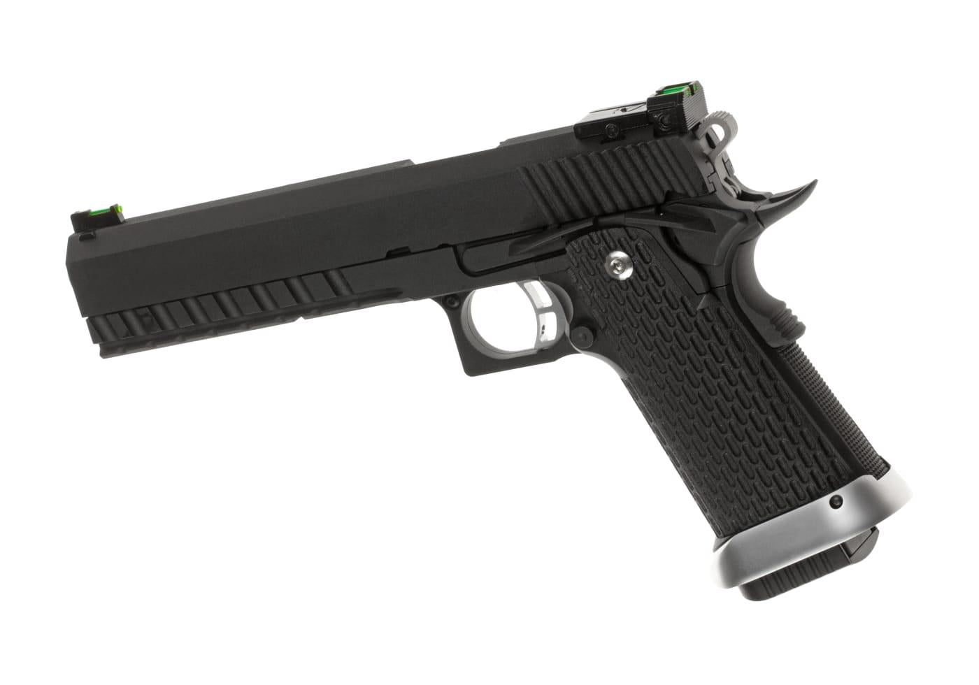 KJW Hi-Capa 6 Full Metal GBB Pistol Black