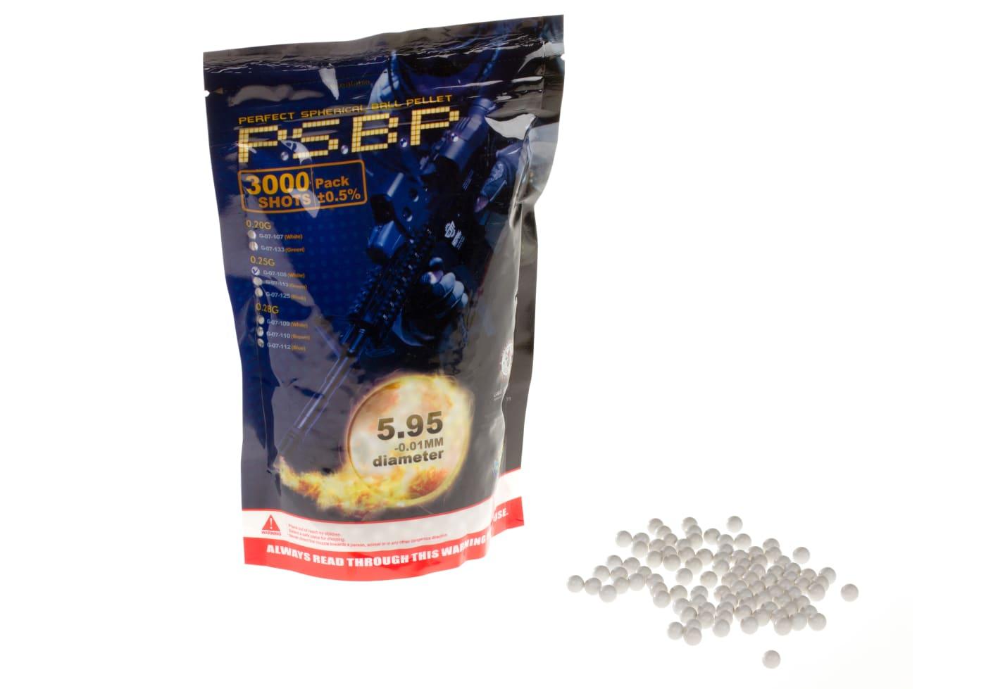 G&G 0.25g Perfect BBs 3000rds White