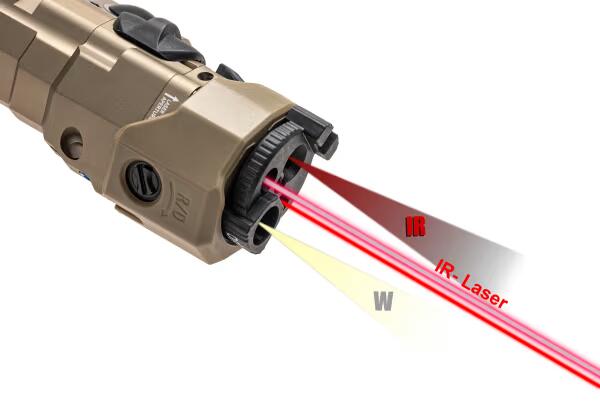 WADSN MAWL-C1 Metal Version LED + Red + IR Laser Dark Earth