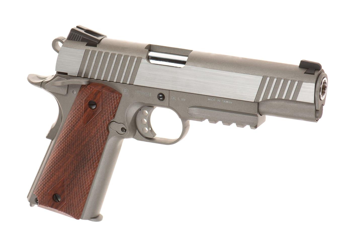 KWC TAC 1911 Full Metal Co2 Silver 6mm Airsoft