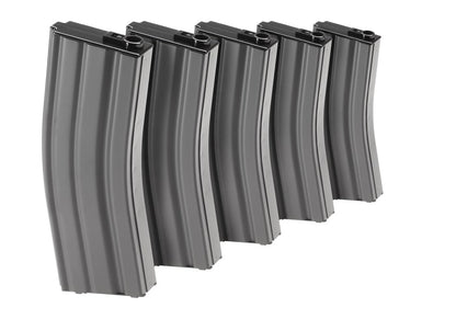 G&G Magazine M4 Midcap 125rds 5pcs Set Grey