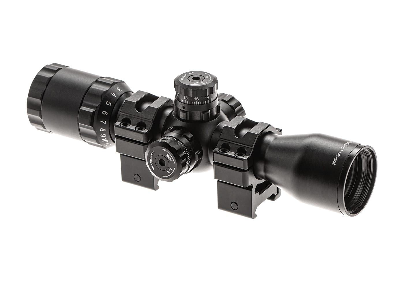 Leapers BugBuster 3-12X32 Rifle Scope Side AO Mil-Dot With QD Rings Black