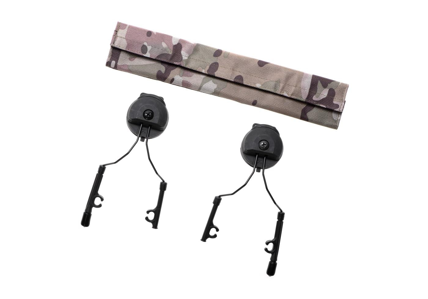 Z-Tactical Tactical Helmet Rail Adapter Set for Comtac I&II Black
