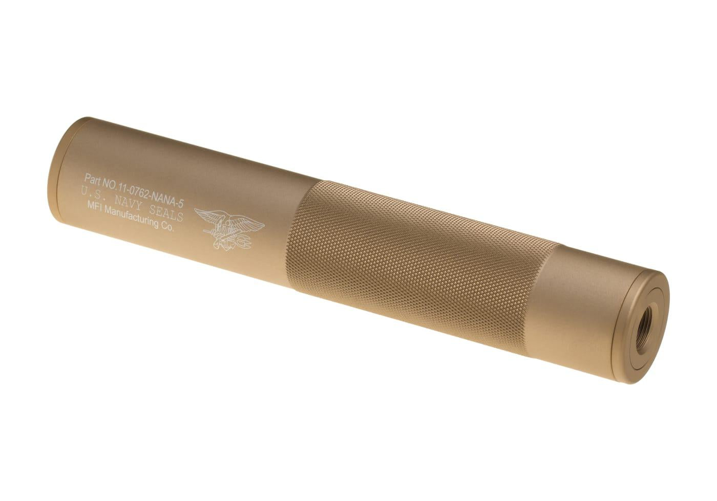 FMA 198x35 Navy Seals Airsoft Silencer 14mm CW/CCW Desert