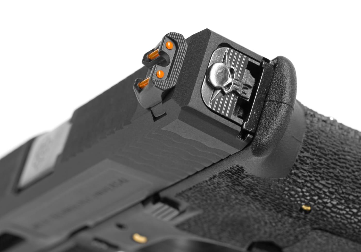 WE G-Force 17 BK Silver Barrel Metal Version GBB Black