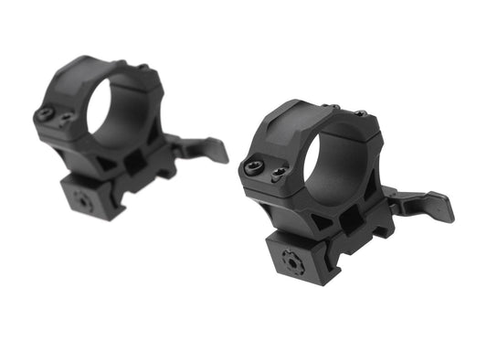 Leapers Accu-Sync QR 25.4mm Medium Profile Scope Mount Rings Black