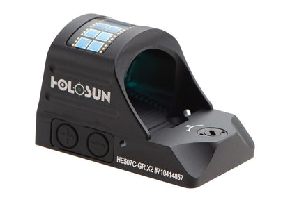 Holosun HE507C-GR X2 Elite Solar Green Circle Dot Sight Black