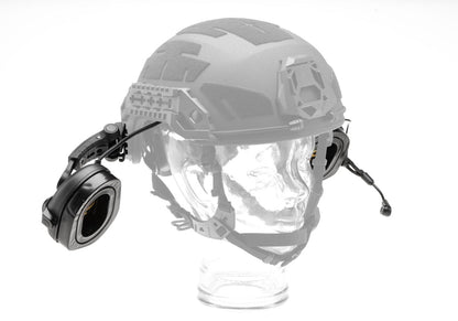 Earmor M32X Plus Hearing Protection Set for ARC Helmet Rails Black