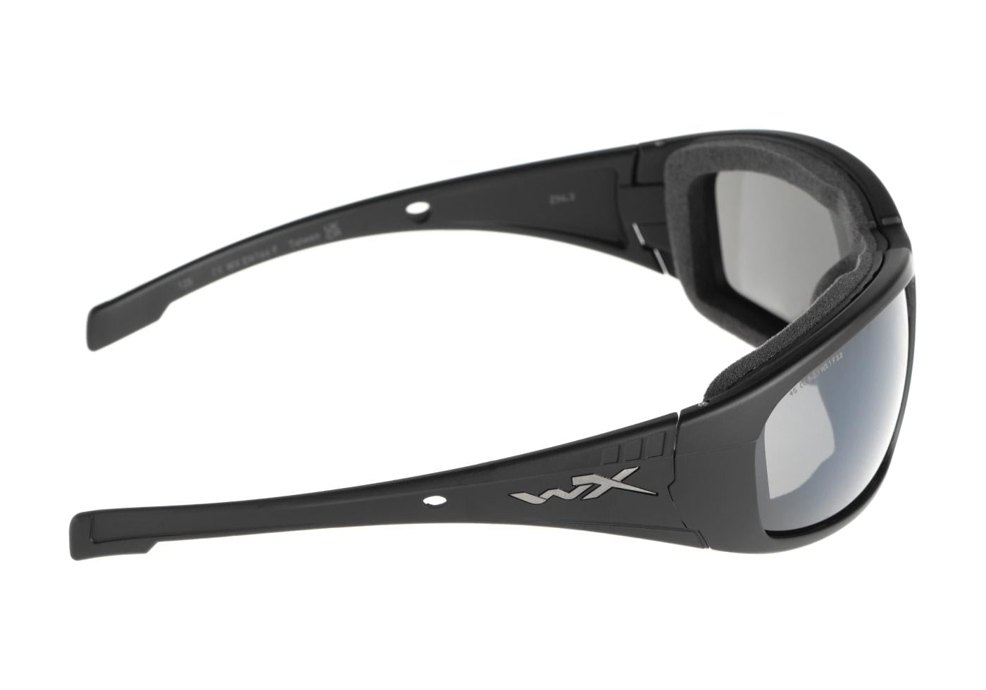 Wiley X WX Boss Silver Flash Grey Black