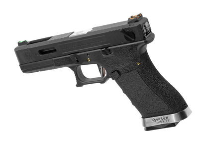 WE G-Force 18C BK Silver Barrel Metal Version GBB Black