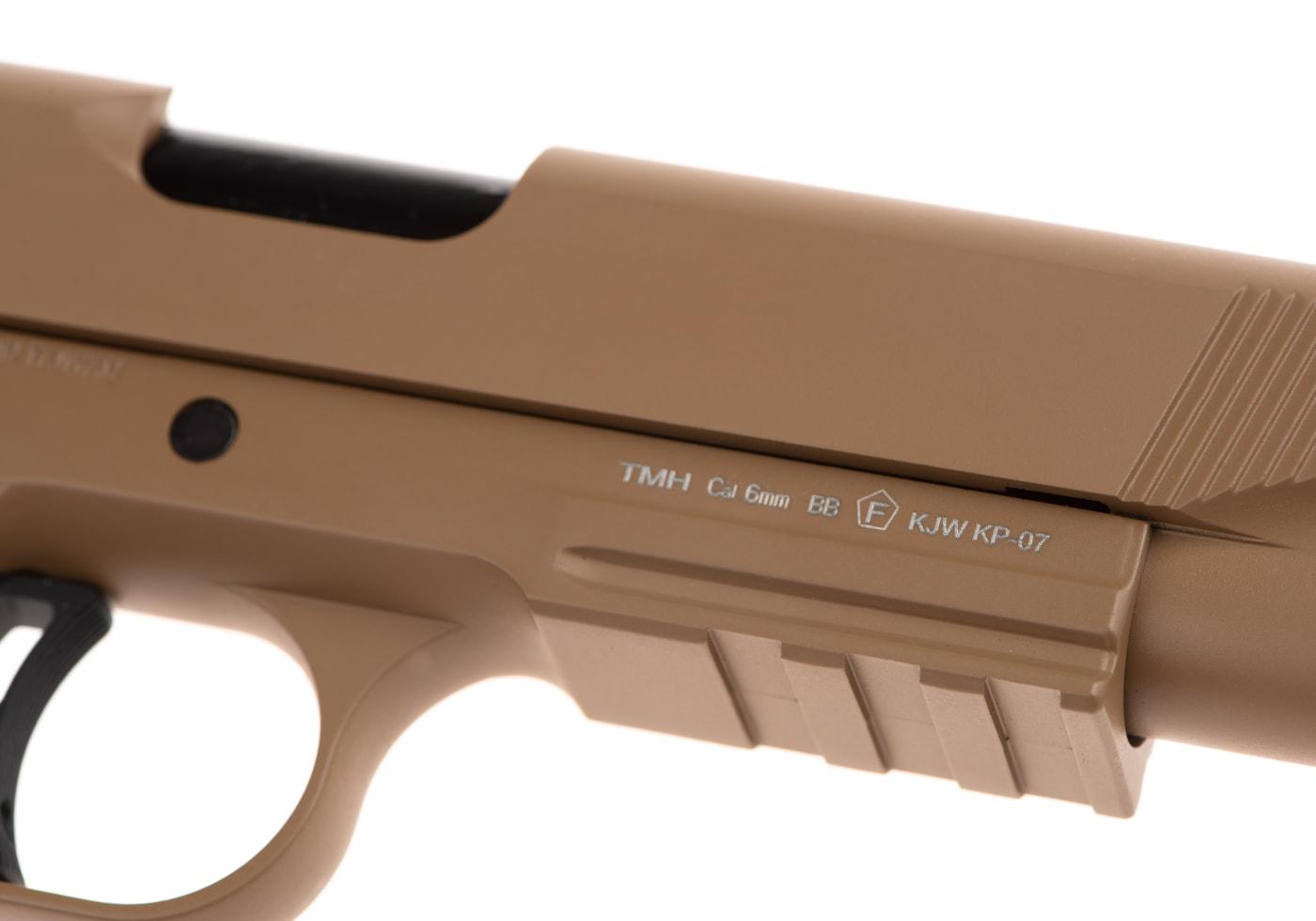 KJW M1911 MEU TBC Full Metal GBB Pistol Tan