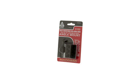 Leapers QD Angle Mount Double Rail 3-Slot Black