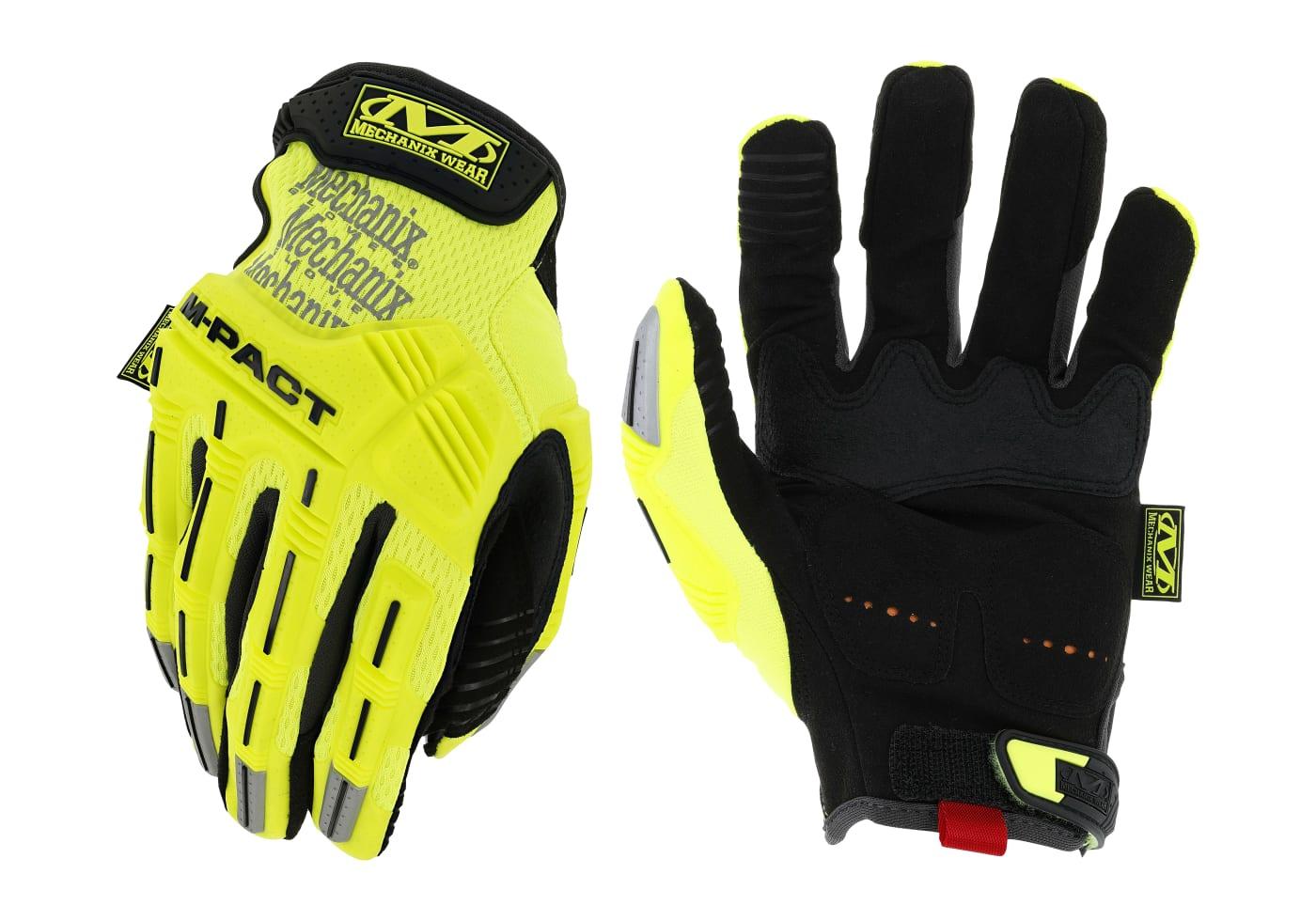 Mechanix Wear M-Pact Hi-Viz Gloves Yellow