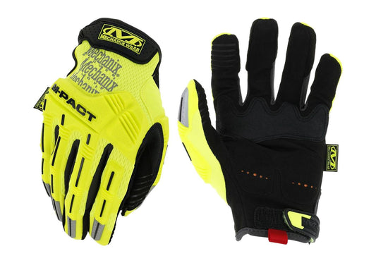 Mechanix Wear M-Pact Hi-Viz Gloves Yellow