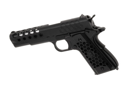 WE M1911 Hex Cut Full Metal GBB Black