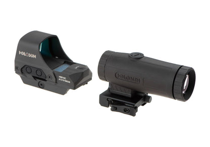 Holosun HS510C Solar Red Circle Dot Sight Combo with HM3X Black