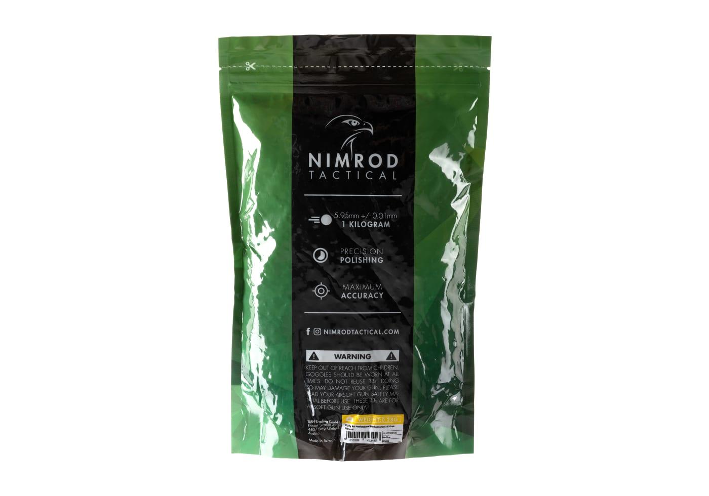 Nimrod 0.28g Airsoft BB Professional Performance 3570rds White