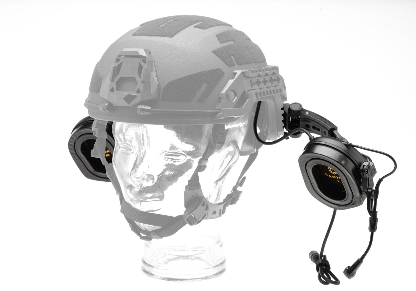 Earmor M32X Plus Hearing Protection Set for ARC Helmet Rails Black