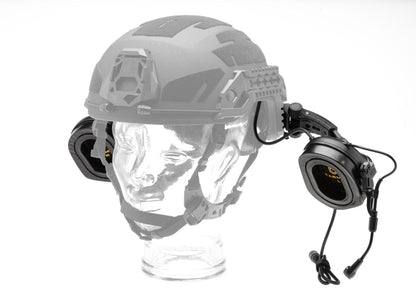 Earmor M32X Plus Hearing Protection Set for ARC Helmet Rails Black