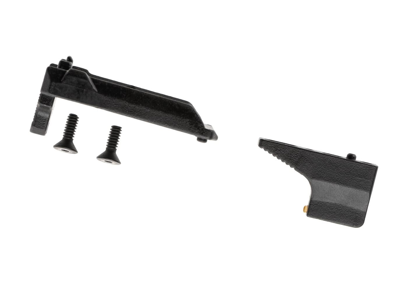 Action Army AAP01 Steel RMR Adapter & Front Sight Set Black