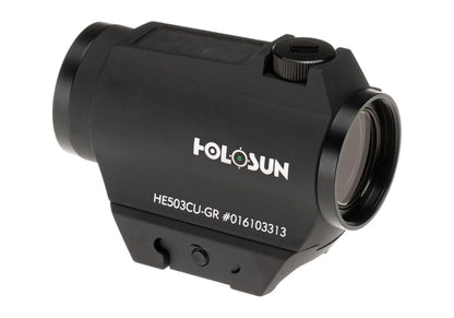 Holosun HE503CU-GR Elite Solar Green Circle Dot Sight Black