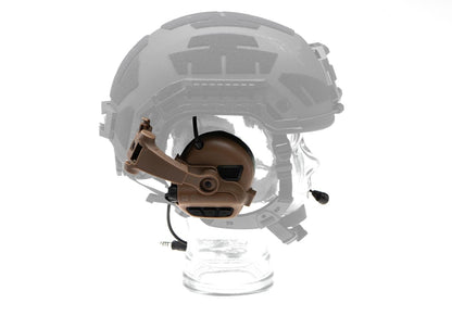 Earmor M32X Plus Hearing Protection Set for ARC Helmet Rails Coyote