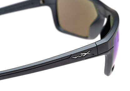 Wiley X WX Kingpin Captivate Polarized Blue Mirror Grey