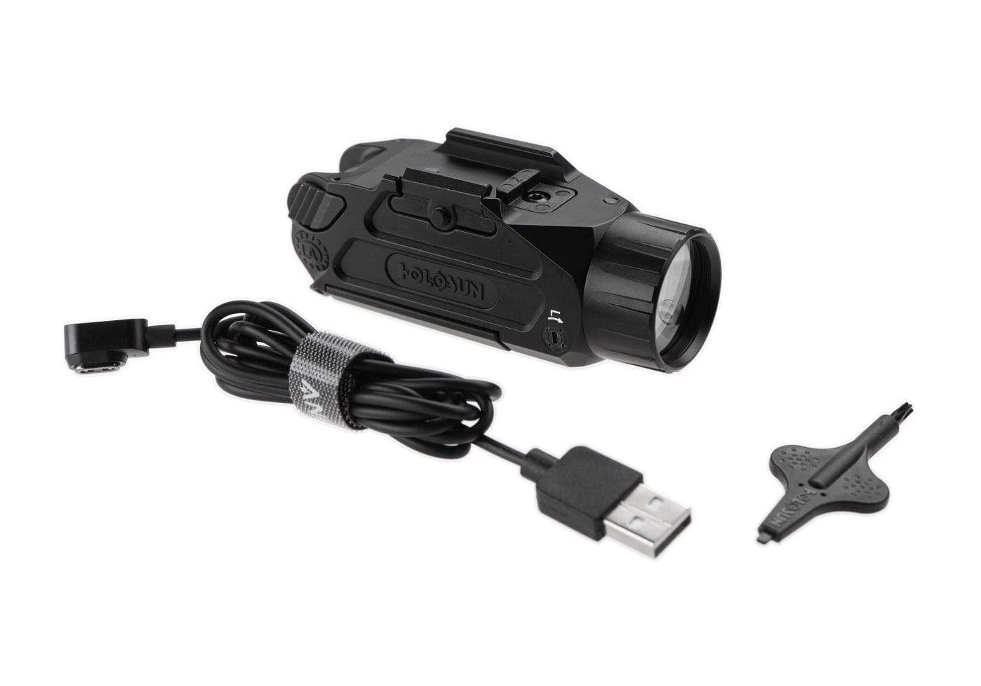 Holosun P.ID Dual Pistol Flashlight / Green + IR Laser Black