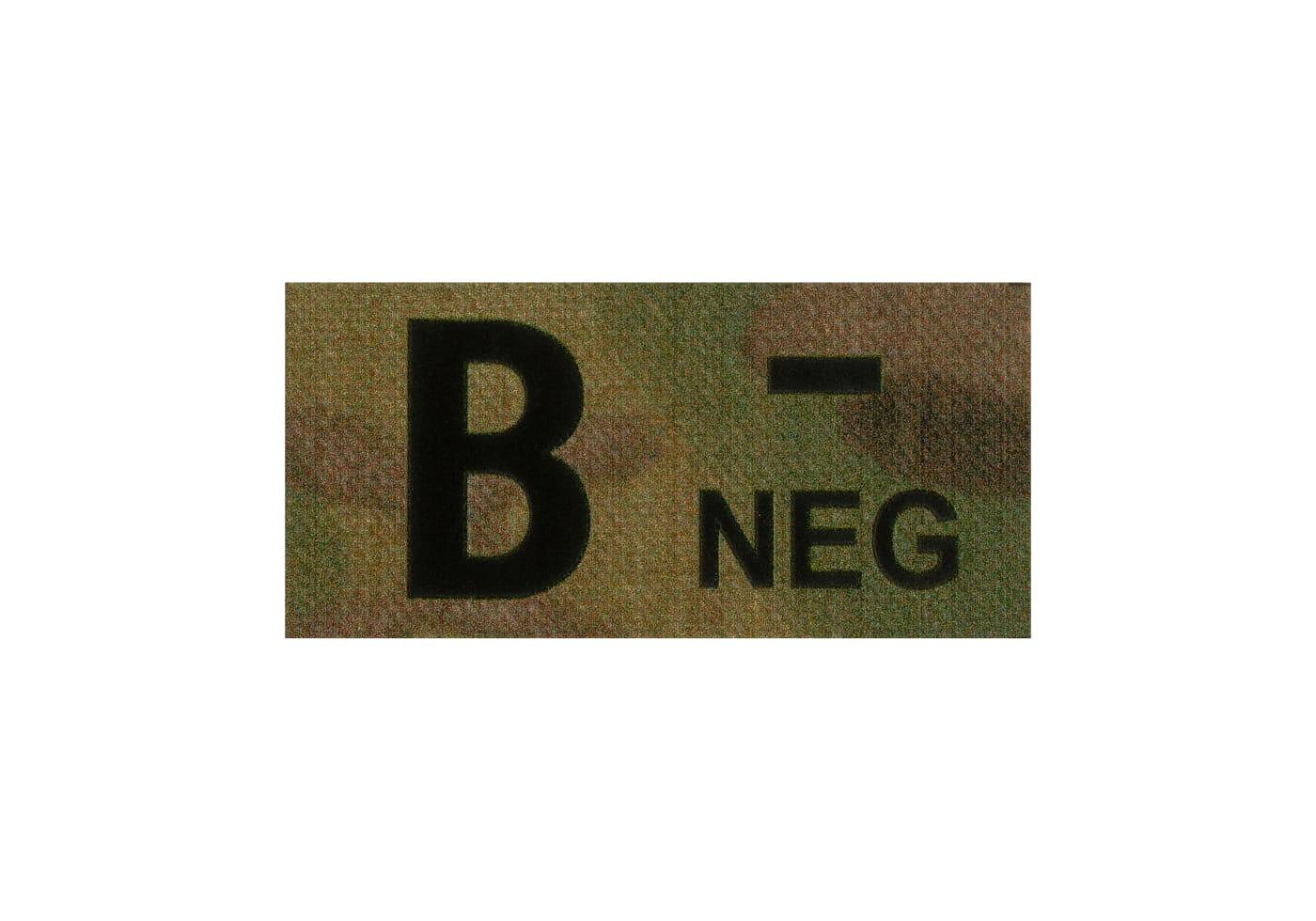 Clawgear B Neg IR Patch Multicam