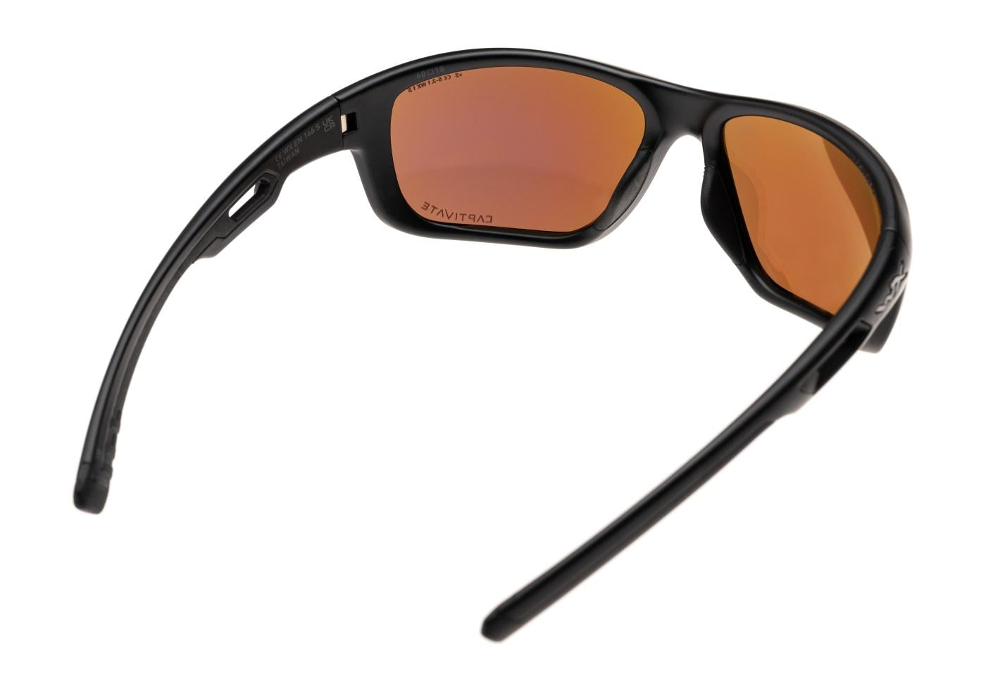 Wiley X WX Aspect Captivate Polarized Green Mirror Black