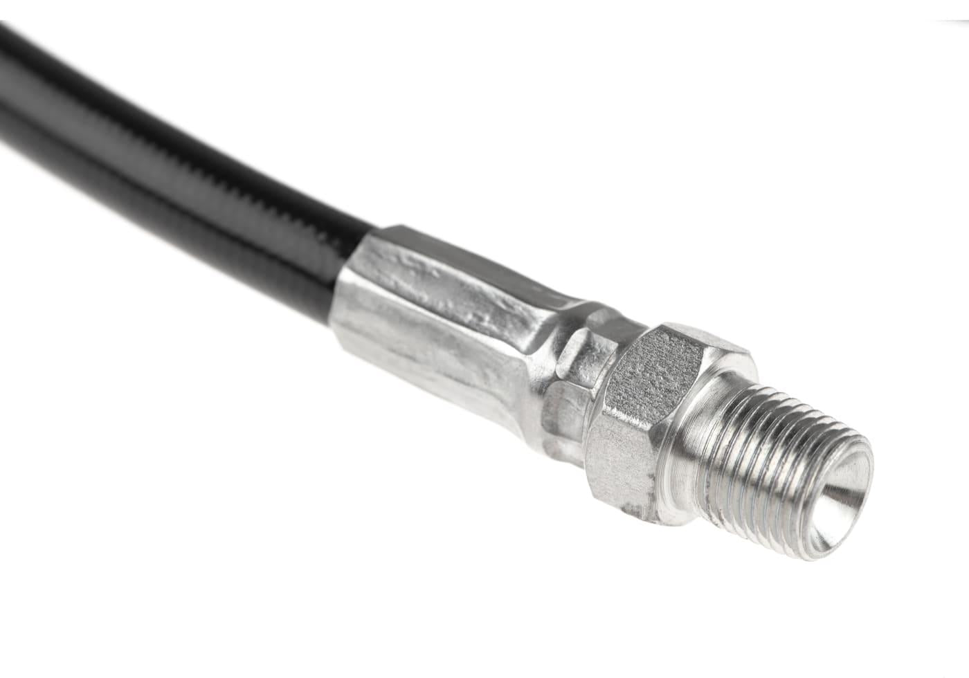 EpeS High Presure HPA Hose - Straight 130cm (Outer 1/8 NPT) Black